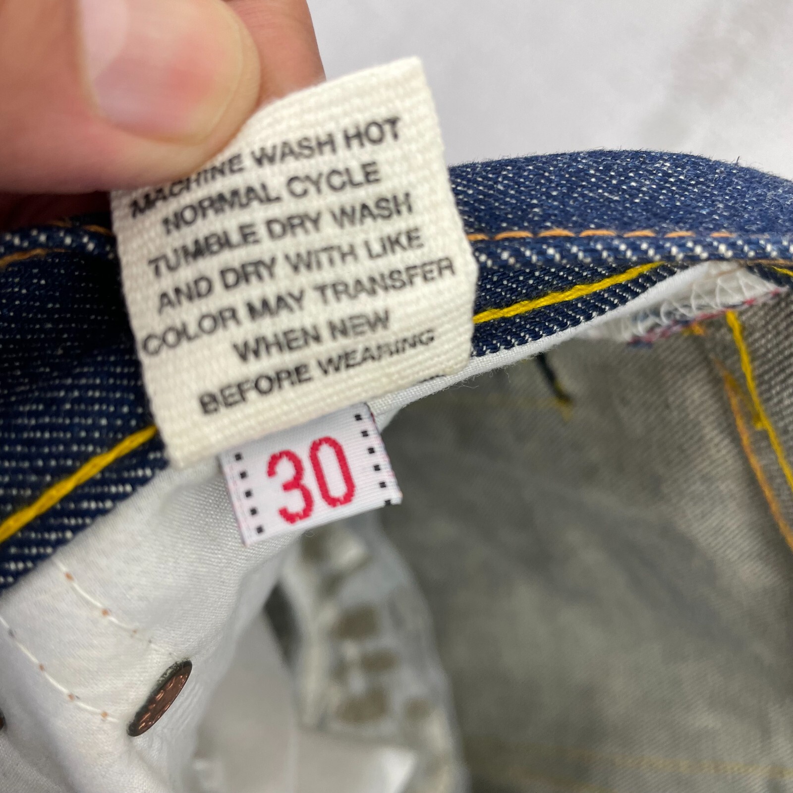 EVISU Jeans Men 30x34(Meas. 30x33) Blue Embroidered Back Logo Lot 2006 Y2K NWOT eBay