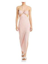 Fore L59119 Halter Cutout Midi Dress Women's Size M