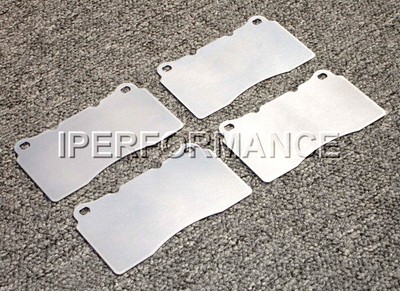 Titanium Brake Pad Shim Heat Shield Set for Alfa Romeo Brera 05-10 Brembo Front