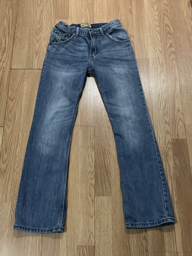 Wrangler 20x Jeans Boys Youth 16 Slim Bootcut Blue Cowboy Adjustable Waist - Picture 3 of 16