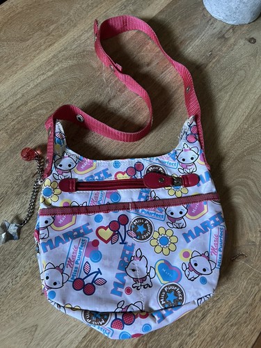 Disney Cuties Marie Kitten, The Aristocats Movie White Purse/ Handbag & Keychain
