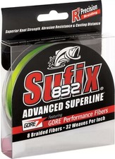 Sufix 832 Braid Braided Fishing Line - 150 yd Spool - Choose Size  Color NEW 