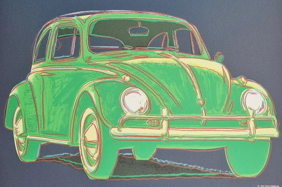 ANDY WARHOL * Volkswagen * 50 x 40 cm * signed lithograph * limited# 93/200 - Bild 3 von 4
