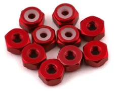 Yeah Racing 2mm Aluminum Lock Nut (Red) (10) [YEA-YA-0565RD]