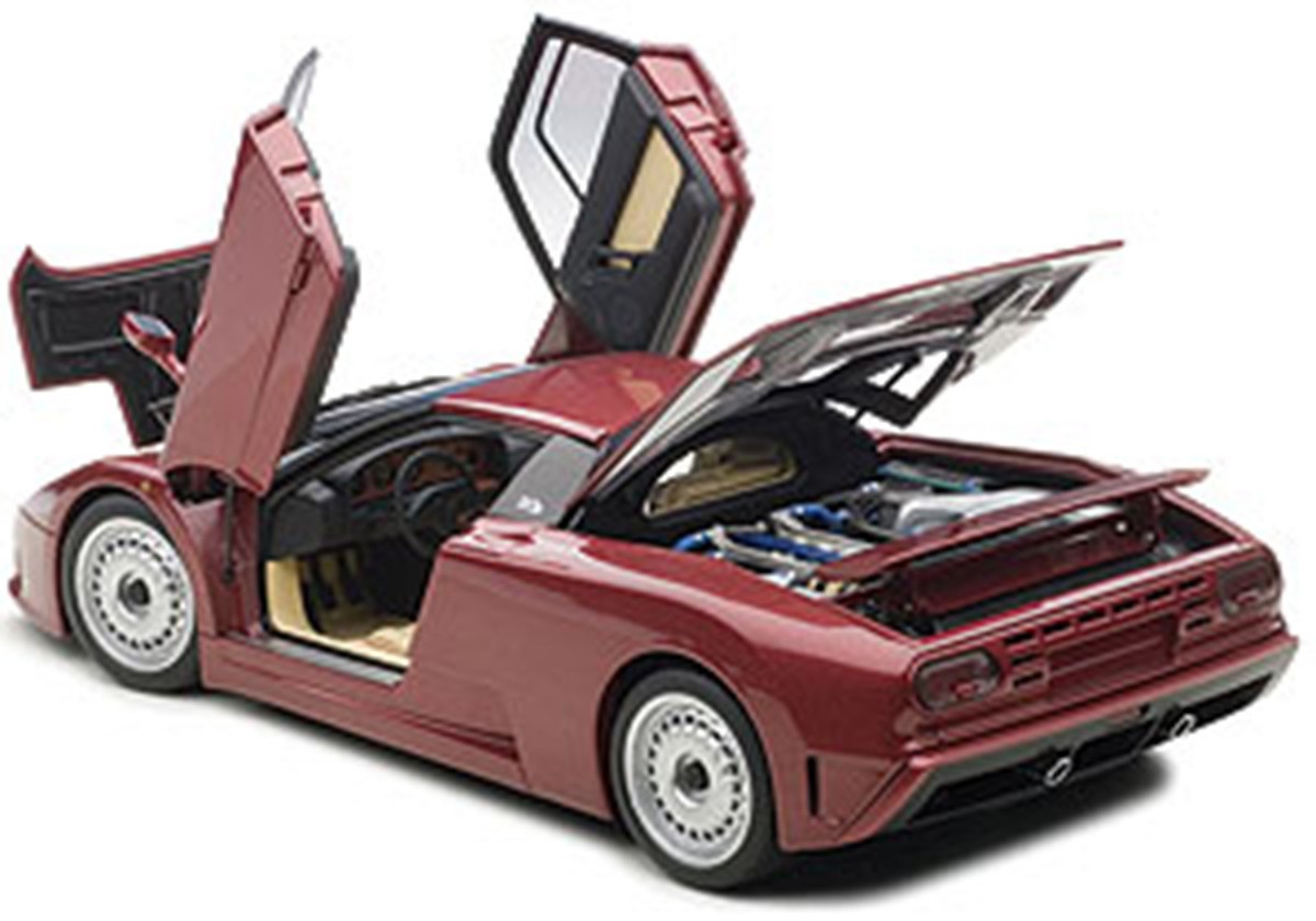 オートアート 1/18 ブガッティ EB110 GT ダークレッド Autoart BUGATTI EB110 GT DARK RED Color in 1/18 Scale. New