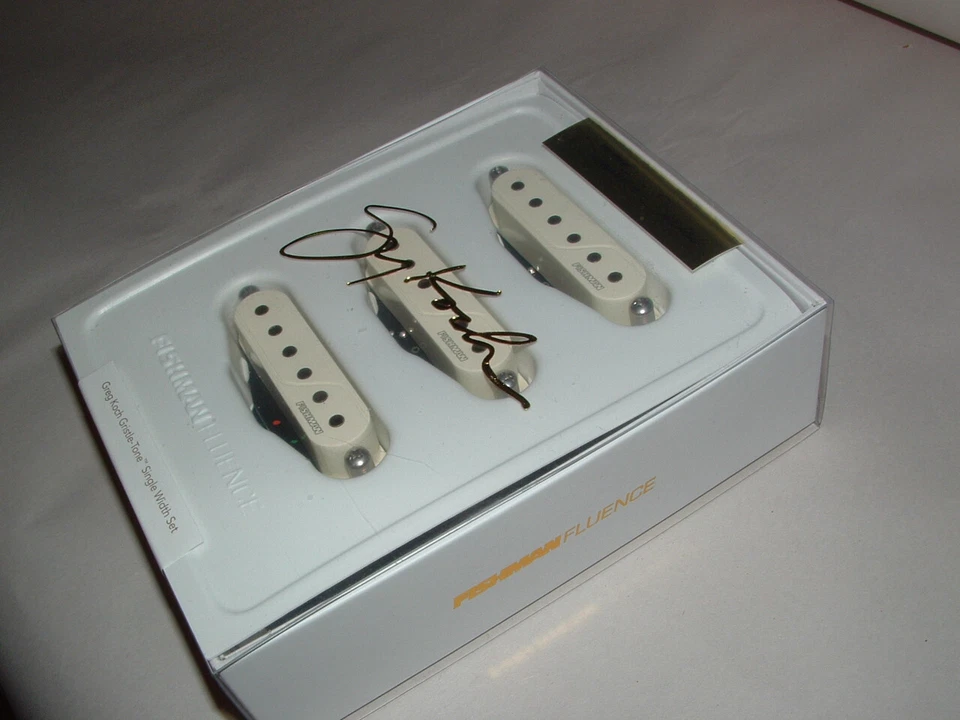 Fishman Fluence Greg Koch Gristle-Tone Strat Set PRF-SS6-GKW (Blanco) Nuevo Foto 2 de 3