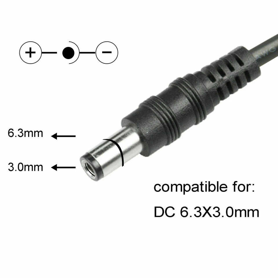 PARA TOSHIBA ADAPTADOR DE CORRIENTE AC PA3201U-1ACA 15 VOLTIOS Cargador de cable de alimentación de batería Foto 4 de 4