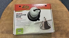 Zilla Reptile Terrarium Heat Lamp Habitat Lighting Dome Black 5.5" Diameter