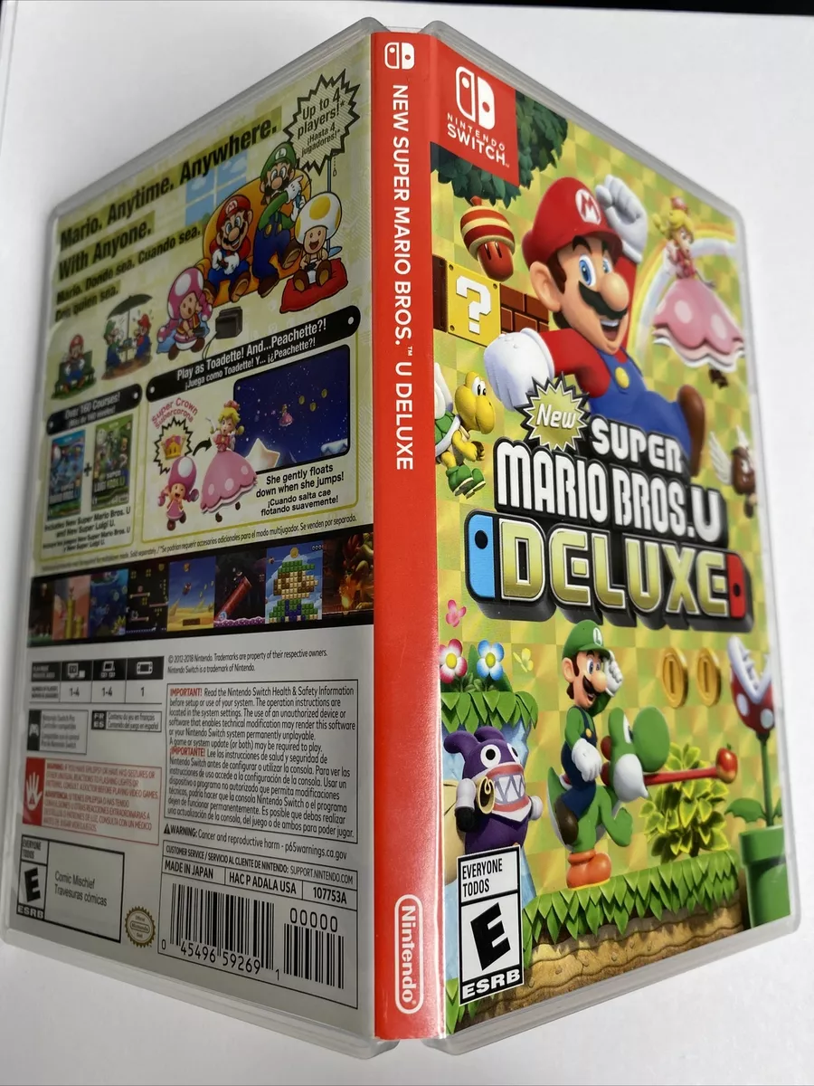 Replacement Case ONLY New Super Mario Bros Deluxe Nintendo Switch