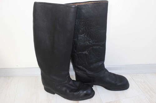 ALTE VINTAGE DEUTSCHE TYP BULGARISCHER OFFIZIER MILITÄR KAMPF LEDER STIEFEL 41 cm. - Bild 3 von 9