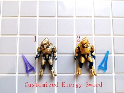 Mega Bloks Halo elite arbiter with customized energy sword, select