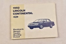 MANUALE RISOLUZIONE PROBLEMI LINCOLN CONTINENTAL 1992 ELETTRICO E VUOTO