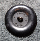 Vintage Antique Pressed Horn Carved Picture Button FRENCHMAN Paris Back — photo 4