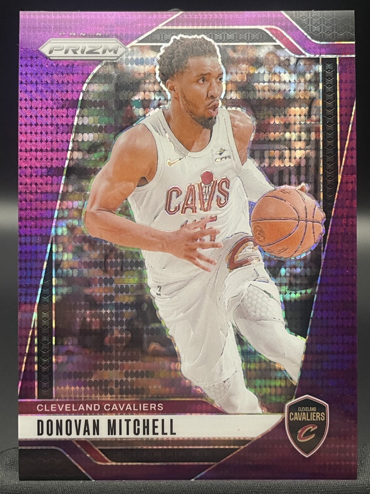 2024-25 Panini Prizm Donovan Mitchell Purple Pulsar 07/35 #155 Cavaliers
