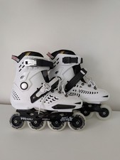 Weiqiu Kingfly Inline Skates UK Size 7-8 White VGC
