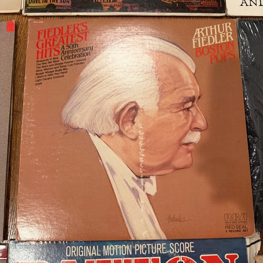 Arthur Fiedler Boston Pops Greatest Hits 50th Anniversary 2-LP Vinyl RCA