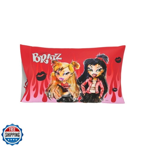 Franco Collectibles Bratz Beauty Silky Satin Standard Reversible Pillowcase C
