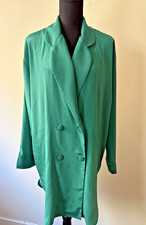 Vintage '90s Victoria  s Secret Gold Label Double Breasted Green Nightgown Large
