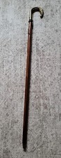 Vintage Brass Elephant Head Handle Wooden Handmade Style Walking Stick Cane