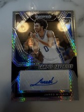 2024 Panini Prizm Draft Pick Campus Favorites Signature Jared McCain Hyper Prizm