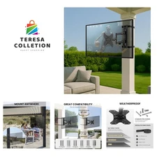 ZeboZap No Drill Full Motion Gazebo TV Mount - Fits 19"-50" TVs, Weatherproof