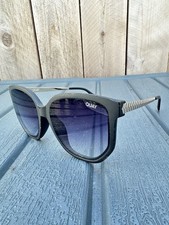 Quay Coffee Run 126 Sunglasses Gold/Matte Black Purple Gradient Lenses