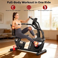 High-end Magnetic Adult Recumbent Exercise Bike Smart Bluetooth Arm Exerciser