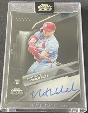 2026 Topps Chrome Black Nathan Church Rookie On Card Auto St. Louis Cardinals