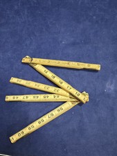 Vintage Durall 6 Ft Folding Wooden Extension Rule Ruler Made In USA - READ
