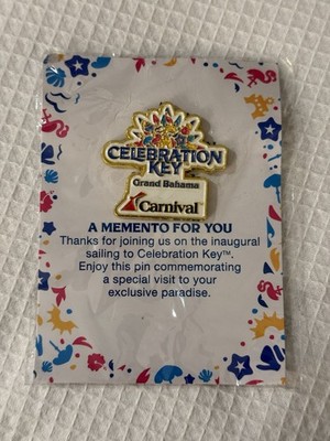 Carnival Cruise Lines New Celebration Key Grand Bahama Lapel Pin
