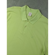 Brooks Brothers XL Polo Shirt Mens Green Performance Original Fit Cotton