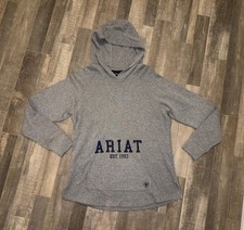 Ariat Hoodie Women  s XL TG Pullover Sweatshirt Gray Pockets Equestrian F251