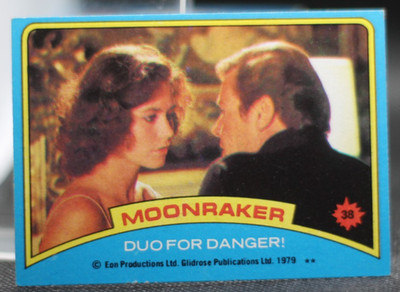 1979 Topps James Bond's Moonraker #38 - Duo For Danger (Roger Moore) (EX)