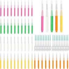 Soft Braces Brush Set 70 PCS Interdental Brush Tooth Picks Flossing
