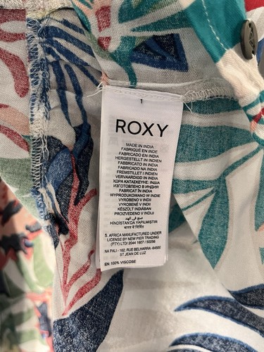 Roxy Size Small Strappy Summer Dress / Beach Dress - Sleeveless Floral - Picture 9 of 11