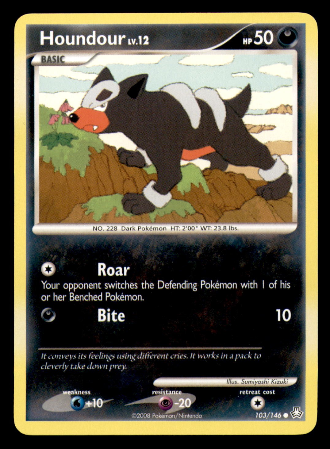 Houndour 103/146 Common Legends Awakened Pokemon Lightly Played