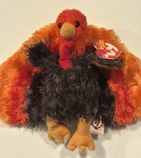 2 Ty Beanie Baby Leftovers 2007 & Gobbles 1996 Turkey MWMT