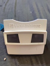 Vintage GAF View-Master Model L Tan Beige 3D Slide Viewer Made in USA Retro Toy