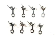 HO Scale Eight Used Kadee Couplers Missing Knuckle Springs Mostly #5 type