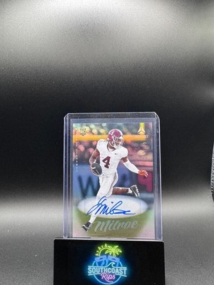 2025 Panini Luminance #102 Jalen Milroe Base Luminance Auto #/100