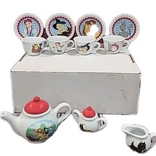 The Wizard Of Oz Child Tea Set 13 Piece Porclean by SCHYLLING No BOX