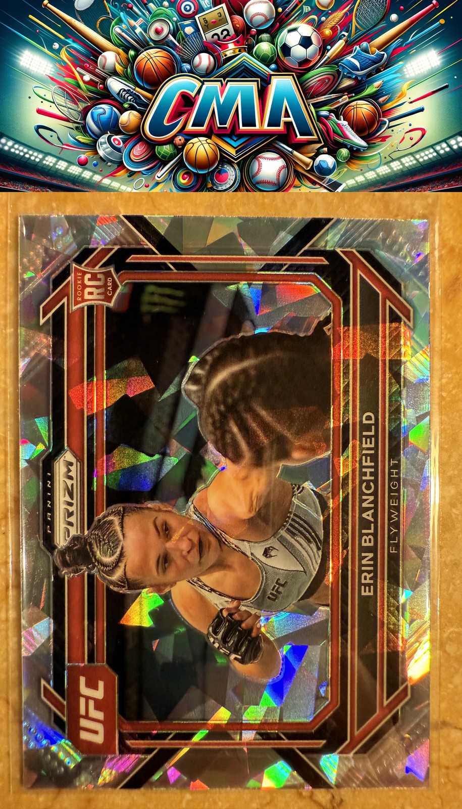 2023 Panini Prizm UFC #12 Erin Blanchfield Ice Prizms