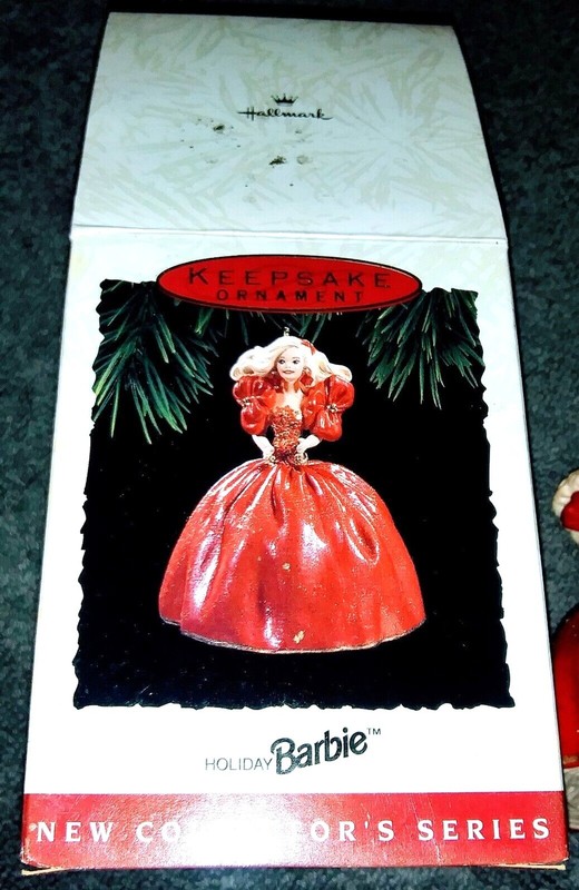 Vtg Hallmark Keepsake 1993 Holiday Barbie Doll Ornament 1st in Series Collector
