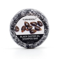 60g Black Castor Shampoo Bar 2 in 1 Condition...