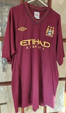 Maglia trasferta Man City MCFC 2012-13 taglia L (44) nuova senza etichette rara