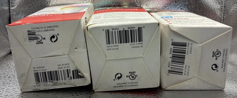 3PK Smart LED Sengled B11 N1EW Light Bulb Multicolor Bluetooth Alexa Echo - Image 3 of 4