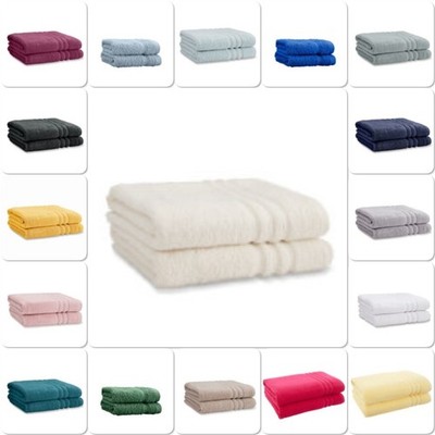 Catherine Lansfield Zero Twist 100% Baumwolle 450GSM 2x Badelaken Ballen 17 Farben