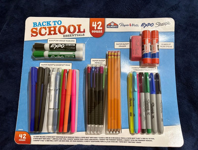 Paper Mate Sharpie Expo Elmer's Back to School Essentials 42-Count Supply Set