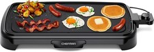 XL Electric Griddle with Removable Temperature Control, Immersible Flat Top Gril