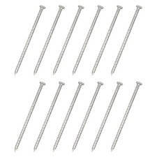 20Pcs Fence Deck Nails, 5 Inch 304 Stainless Steel Spiral Deck Nail, Silver